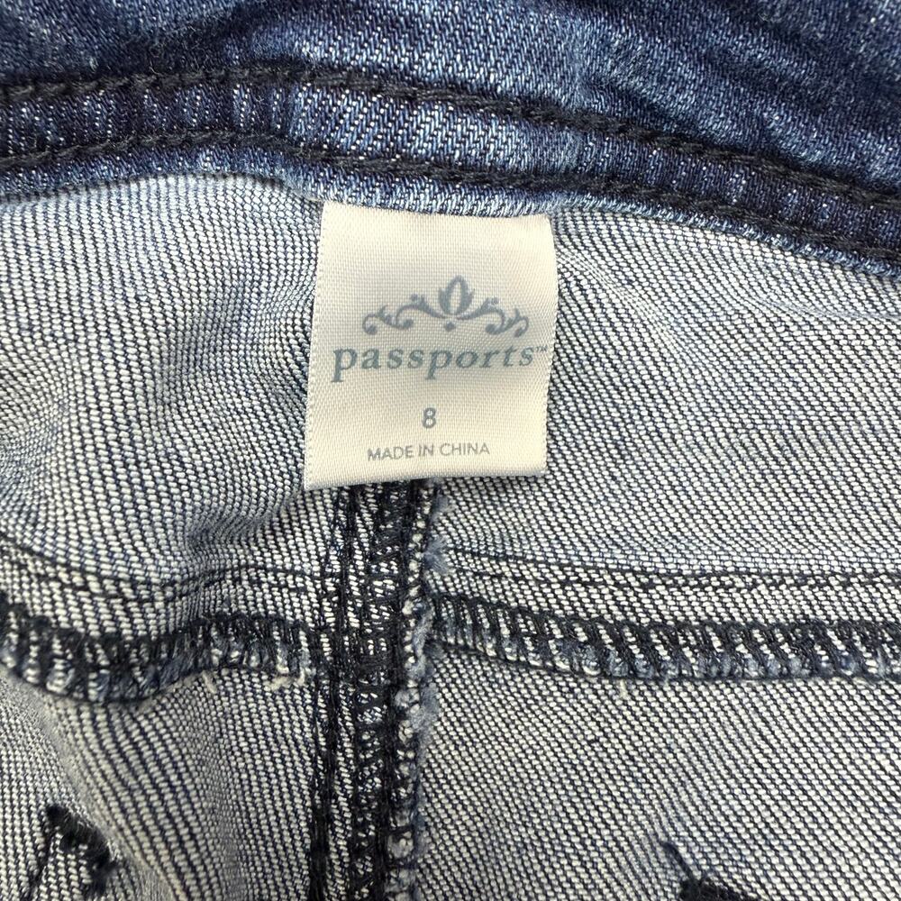Passports Jeans Women's Size 8 Straight Leg‎ Buttoned Leg Opening (30x26) - Picture 4 of 8